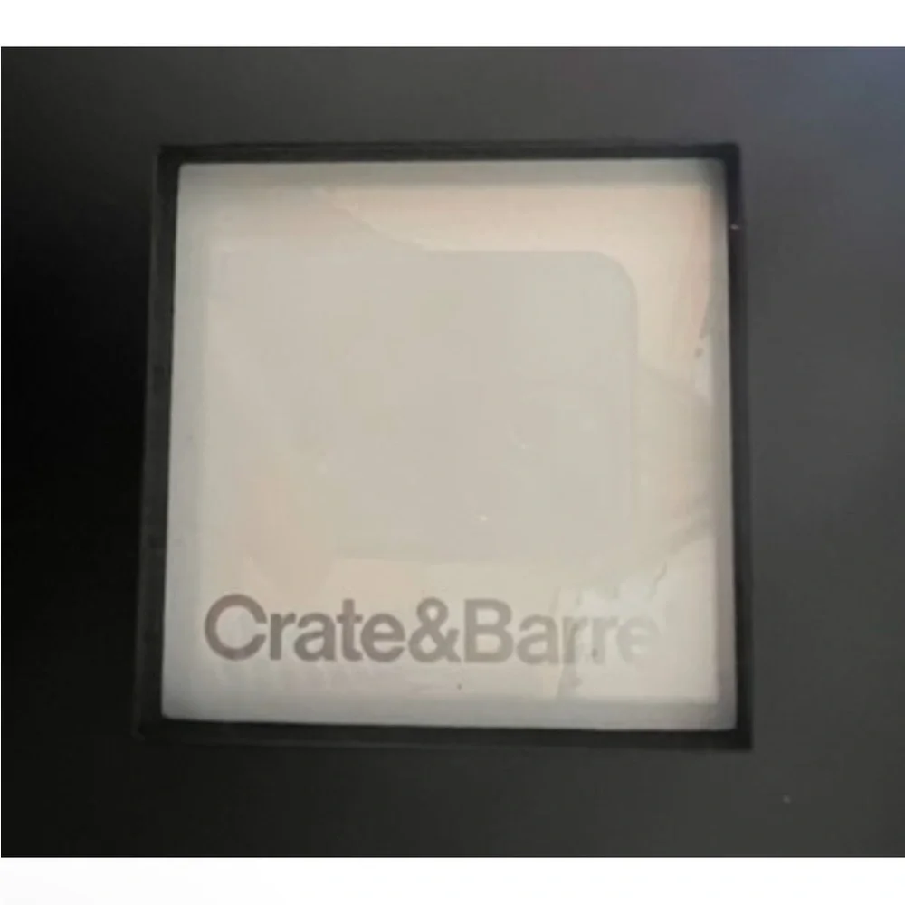 CRATE & BARREL Magnetic Chalkboard Frame  Fits 2 3x3 Photos Comes with Chalk NWT